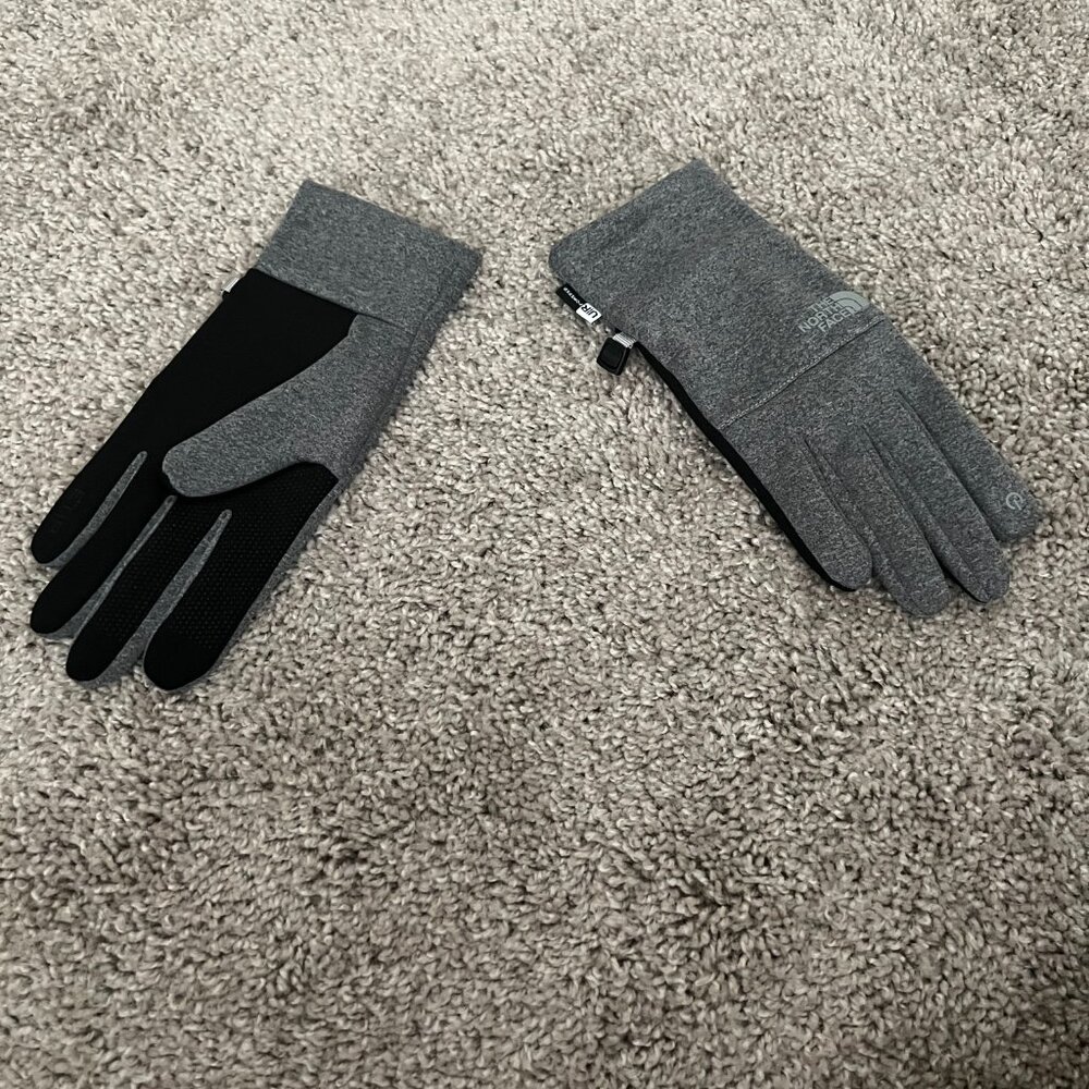 North Face Fleece Gloves Grey Heather - Picture 4 of 5